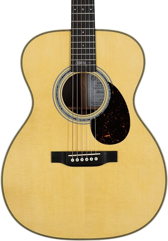 Martin OM-JM John Mayer Special Edition Acoustic-Electric Guitar (with Case), New, Serial Number M2867531, Body Straight Front