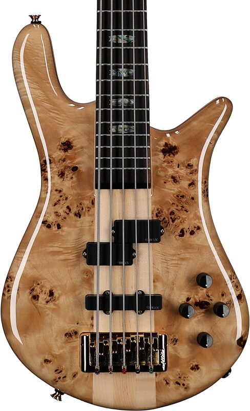 Spector Euro 5 Custom Bass Guitar (with Gig Bag), Natural Gloss, Serial Number ]C121NB21723, Body Straight Front