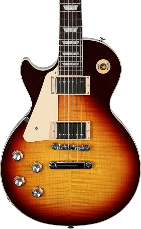 Gibson Les Paul Standard '60s Electric Guitar, Left-Handed (with Case), Bourbon Burst, Serial Number 218540082, Body Straight Front