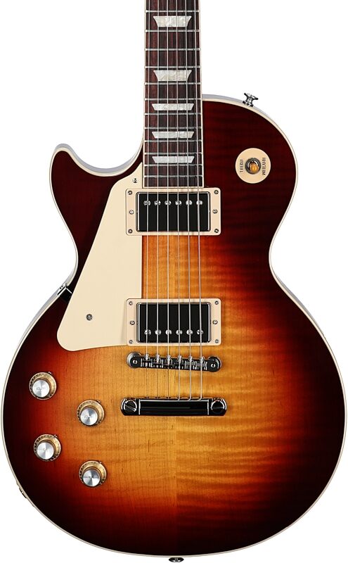 Gibson Les Paul Standard '60s Electric Guitar, Left-Handed (with Case), Bourbon Burst, Serial Number 218540192, Body Straight Front