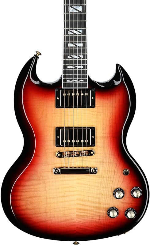 Gibson SG Supreme Electric Guitar (with Case), Fireburst, Serial Number 211540305, Body Straight Front