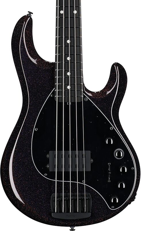 Ernie Ball Music Man DarkRay 5 Electric Bass Guitar (with Case), Dark Rainbow, Serial Number S10929, Body Straight Front