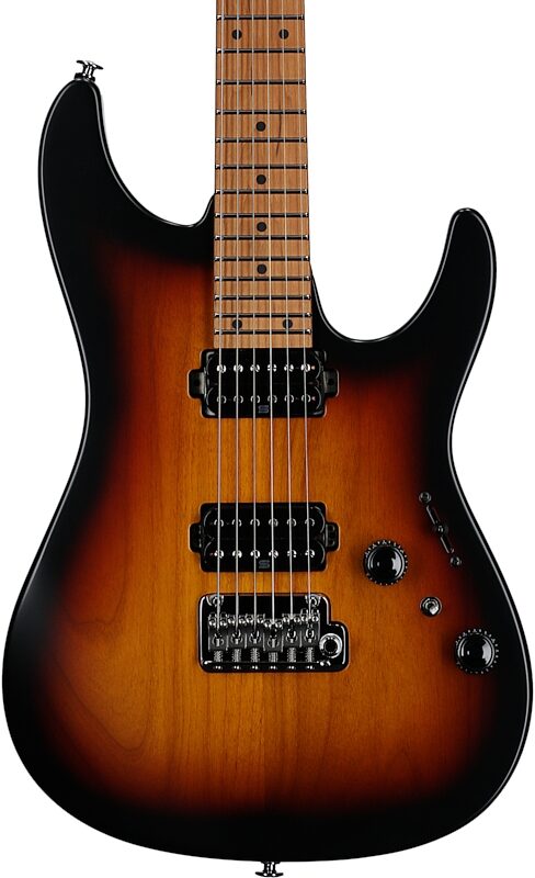 Ibanez Prestige AZ2402 Electric Guitar (with Case), Tri Fade Burst, Serial Number 210002F2413495, Body Straight Front