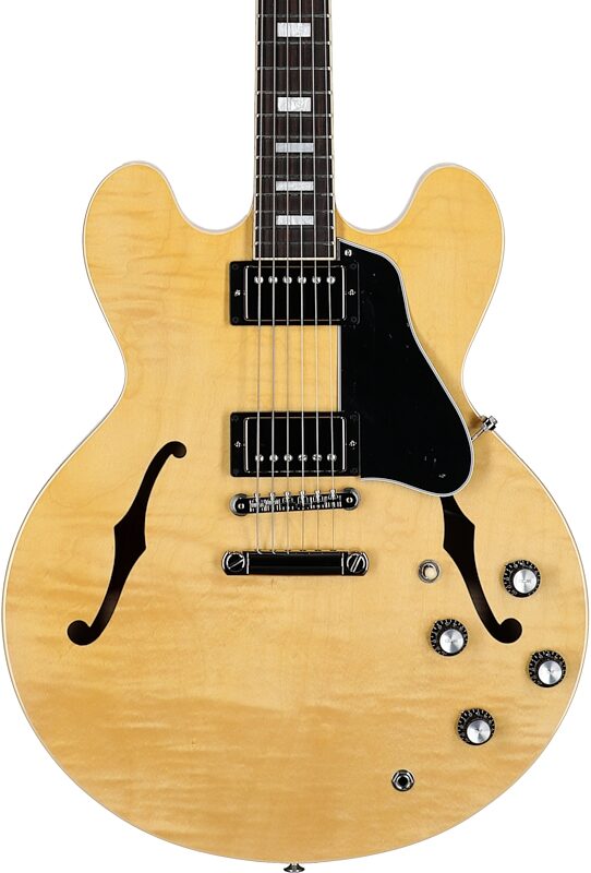 Gibson ES-335 Figured Electric Guitar (with Case), Antique Natural, Serial Number 218040096, Body Straight Front