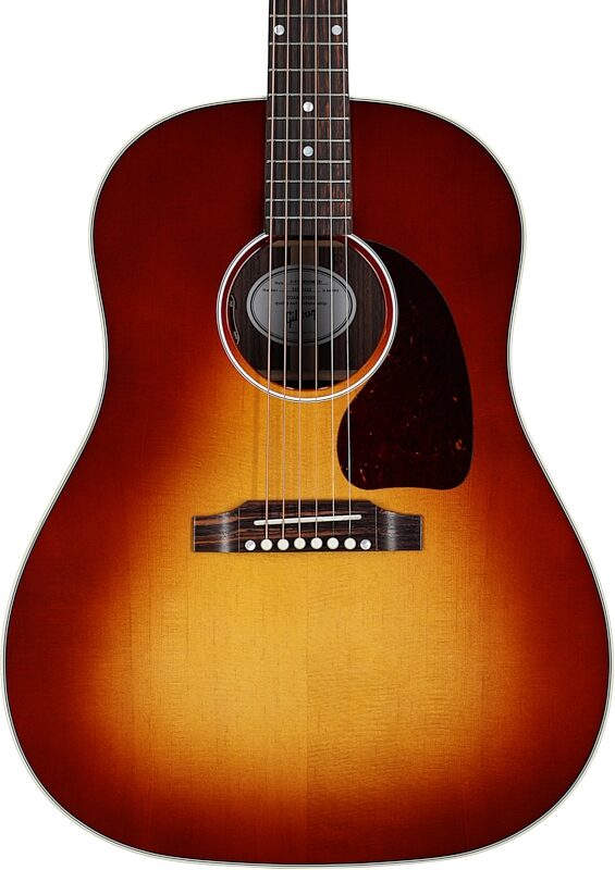 Gibson J-45 Standard Rosewood Acoustic-Electric Guitar (with Case), Rosewood Burst, Serial Number 22154162, Body Straight Front