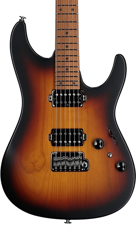 Ibanez Prestige AZ2402 Electric Guitar (with Case), Tri Fade Burst, Serial Number 210002F2415233, Body Straight Front