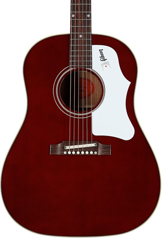 Gibson '60s J-45 Original Acoustic Guitar (with Case), Wine Red, Serial Number 22114100, Body Straight Front