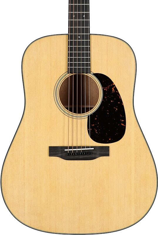 Martin D-18 Dreadnought Acoustic Guitar (with Case), Natural, Serial Number M2876215, Body Straight Front