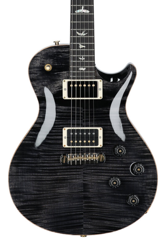 PRS Paul Reed Smith Tremonti Stoptail 10-Top Electric Guitar (with Case), Gray Black, Serial Number 0387380, Body Straight Front