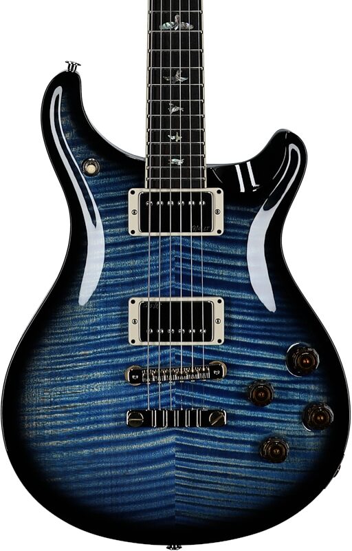 PRS Paul Reed Smith McCarty 594 Electric Guitar (with Case), Faded Blue Jean Wraparound Smoke, Serial Number 0385714, Body Straight Front