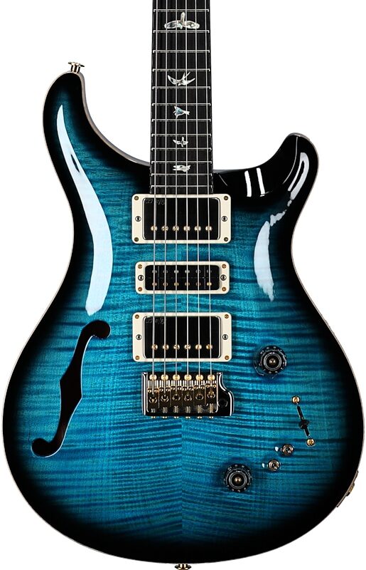 PRS Paul Reed Smith Special Semi-Hollow LTD 10-Top Electric Guitar (with Case), Carrol Blue Smoke, Serial Number 0389520, Body Straight Front