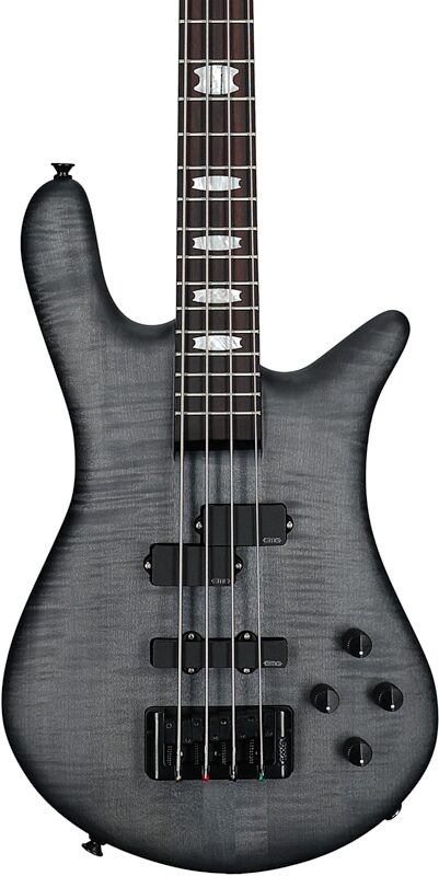 Spector Euro4 LX Electric Bass (with Gig Bag), Black Stain Matte, Serial Number 211NB21771, Body Straight Front