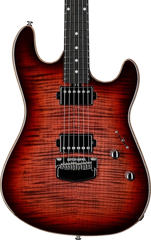 Ernie Ball Music Man Sabre Electric Guitar (with Case), Backdraft, Serial Number H07704, Body Straight Front