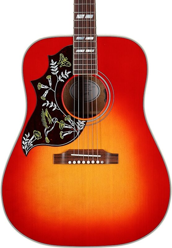 Gibson Hummingbird Standard Acoustic-Electric Guitar, Left-Handed (with Case), Vintage Cherry Sunburst, Serial Number 22574129, Body Straight Front