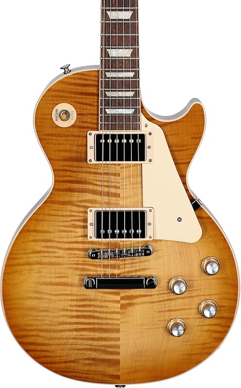 Gibson Exclusive Les Paul Standard '60s AAA Top Electric Guitar (with Case), Dirty Lemon, Serial Number 223240282, Body Straight Front
