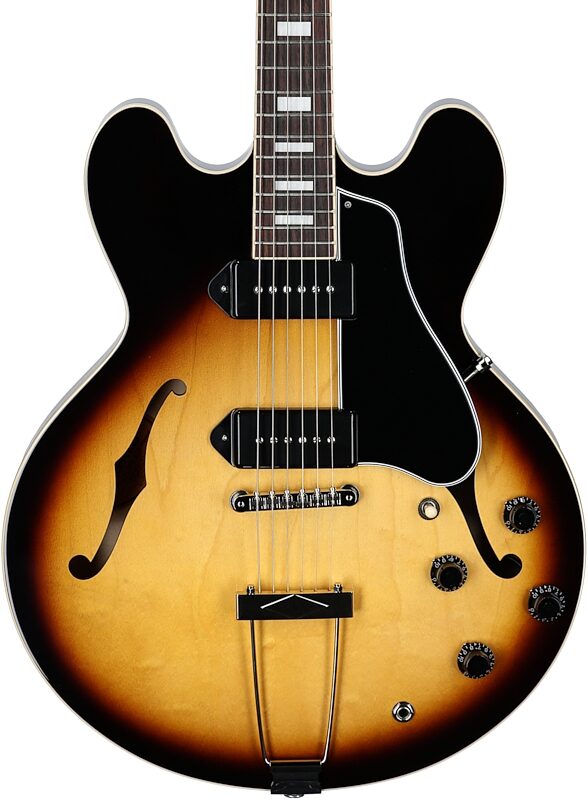 Gibson ES-330 Hollow Body Electric Guitar (with Case), Tobacco Sunburst, Serial Number 228340280, Body Straight Front