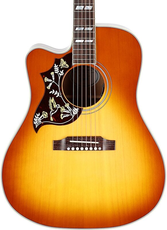 Gibson Hummingbird Standard Acoustic-Electric Guitar, Left-Handed (with Case), Heritage Cherry Sunburst, Serial Number 22964061, Body Straight Front