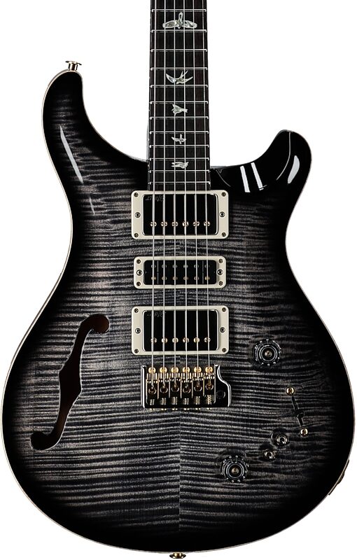 PRS Paul Reed Smith Special Semi-Hollow LTD 10-Top Electric Guitar (with Case), Charcoal Burst, Serial Number 0395984, Body Straight Front