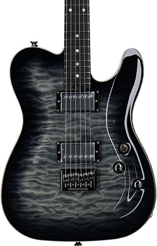 Schecter Japan PT Classic Electric Guitar (with Case), Transparent Fade Burst, Serial Number J22-09197, Body Straight Front