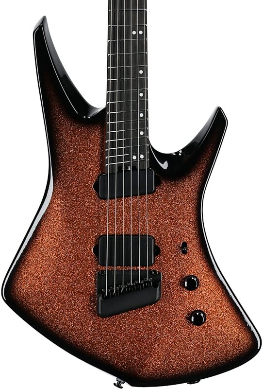 Ernie Ball Music Man Kaizen 6 Electric Guitar (with Case), Ember Burst, Serial Number S09625, Body Straight Front