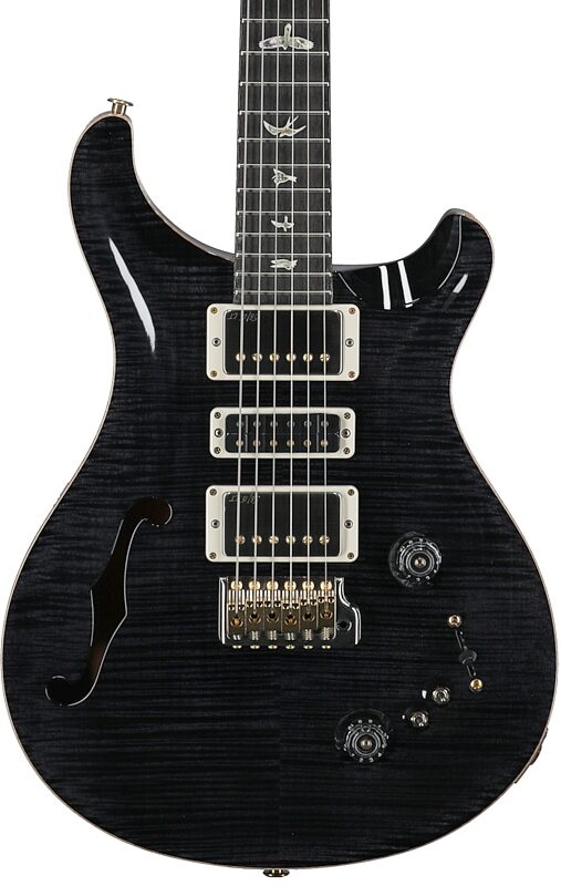 PRS Paul Reed Smith Special Semi-Hollow LTD 10-Top Electric Guitar (with Case), Gray Black, Serial Number 0378815, Body Straight Front