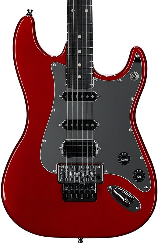 Lerxst Grace Floyd Rose Electric Guitar (with Case), Red, Serial Number 24310929, Body Straight Front