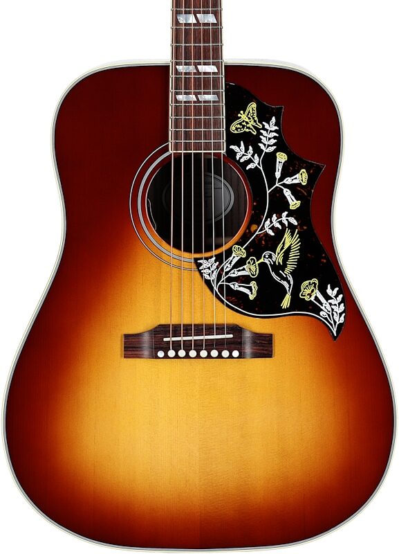 Gibson Hummingbird Standard Rosewood Acoustic-Electric Guitar (with Case), Rosewood Burst, Serial Number 23404037, Body Straight Front