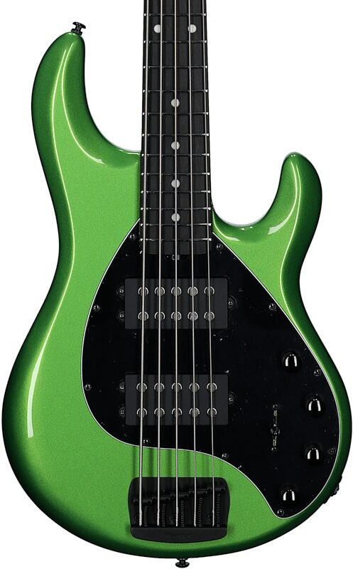 Ernie Ball Music Man StingRay 5 Special HH Electric Bass (with Case), Kiwi Green, Serial Number K06746, Body Straight Front