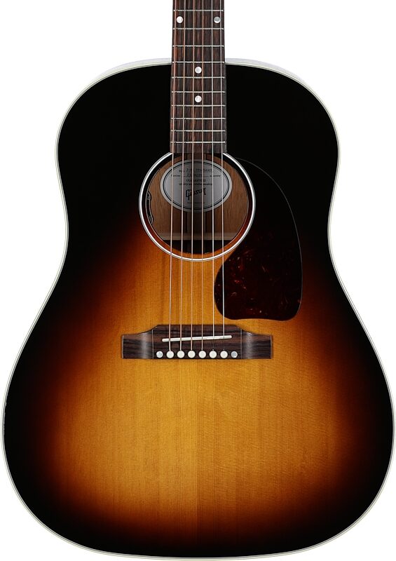 Gibson J-45 Standard Acoustic-Electric Guitar (with Case), Vintage Sunburst, Serial Number 23184186, Body Straight Front