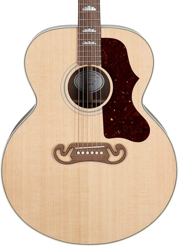 Gibson SJ-200 Studio Walnut Jumbo Acoustic-Electric Guitar (with Case), Satin Natural, Serial Number 20085066, Body Straight Front