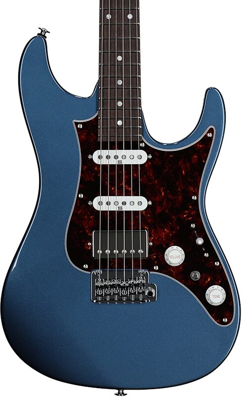 Ibanez AZ2204N Prestige Electric Guitar (with Case), Prussian Blue Metal, Serial Number 210002F2503271, Body Straight Front