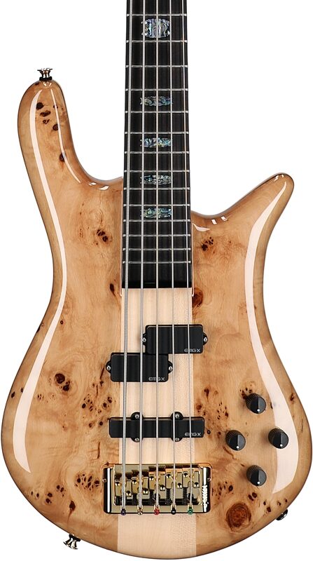 Spector Euro 5 Custom Bass Guitar (with Gig Bag), Natural Gloss, Serial Number ]C121NB22307, Body Straight Front