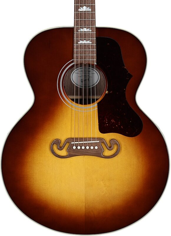 Gibson SJ-200 Studio Walnut Jumbo Acoustic-Electric Guitar (with Case), Walnut Burst, Serial Number 23554140, Body Straight Front