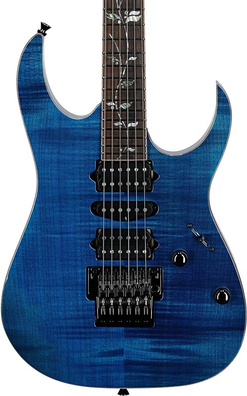 Ibanez RG8570 J Custom Electric Guitar (with Case), Royal Blue Sapphire, Serial Number 210006F2412589, Body Straight Front