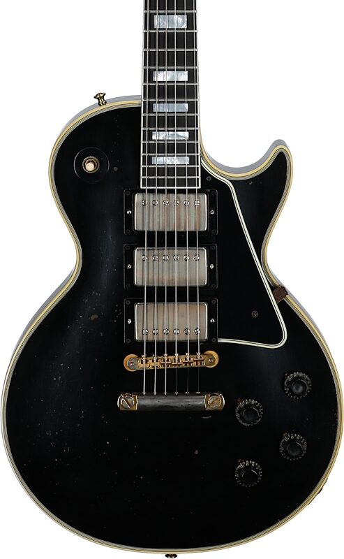Gibson Custom Shop Eric Clapton 1958 Les Paul Custom Electric Guitar, Ebony, Serial Number EC 052, Body Straight Front