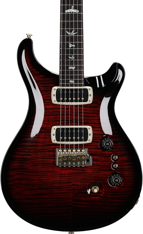PRS Paul Reed Smith Custom 24-08 10-Top Pattern Thin Electric Guitar (with Case), Fire Smokeburst, Serial Number 0391795, Body Straight Front