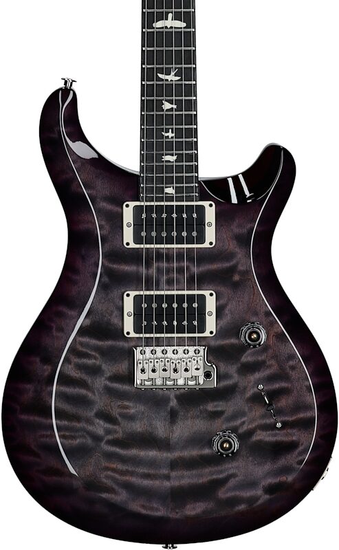 PRS Paul Reed Smith S2 Custom 24 Quilt Electric Guitar (with Gig Bag), Gray Black Purple Burst, Serial Number S2080429, Body Straight Front