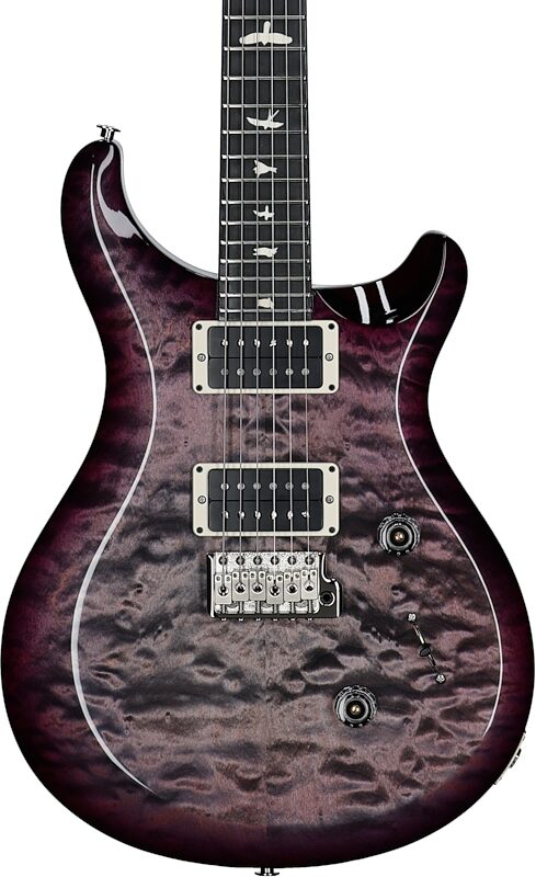 PRS Paul Reed Smith S2 Custom 24 Quilt Electric Guitar (with Gig Bag), Gray Black Purple Burst, Serial Number S2079275, Body Straight Front