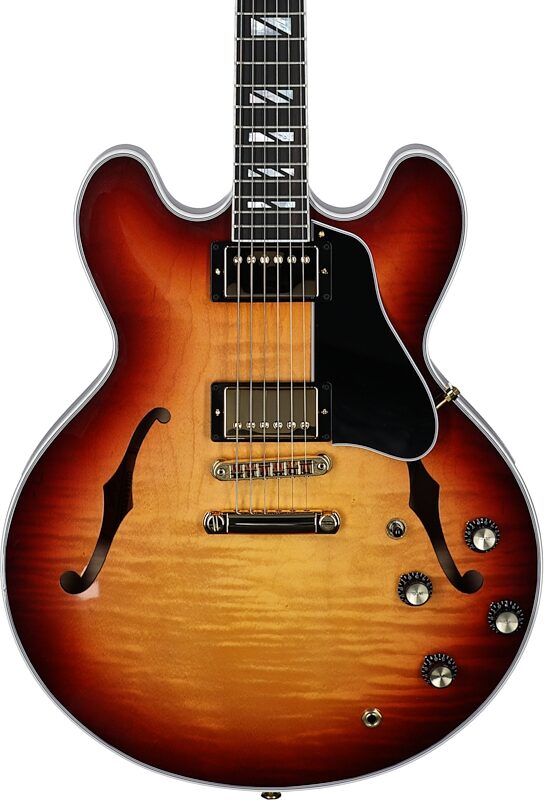 Gibson ES-335 Supreme Figured Top Electric Guitar (with Case), Bourbon Burst, Serial Number 226240208, Body Straight Front