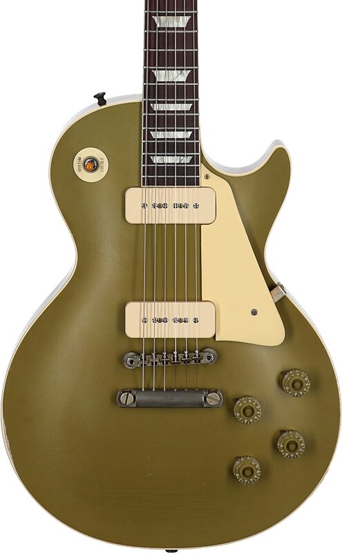 Gibson Limited Edition Custom Shop 1955 NAMM Les Paul Electric Guitar (with Case), Nugget Gold, Serial Number 55166, Body Straight Front
