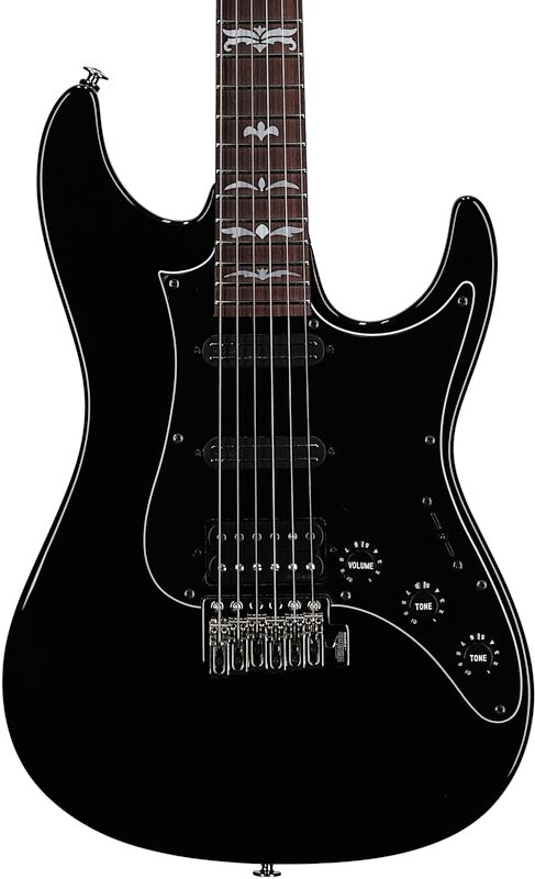 Ibanez ATZ300 Andy Timmons Electric Guitar, (with Case), Black, Serial Number 210001F2500598, Body Straight Front