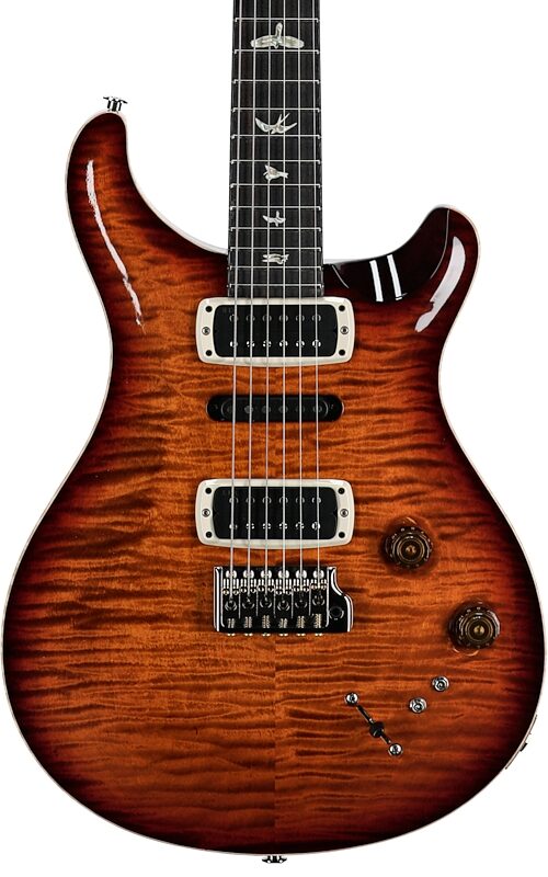 PRS Paul Reed Smith Modern Eagle V Electric Guitar (with Case), Dark Cherry Sunburst, Serial Number 0401371, Body Straight Front