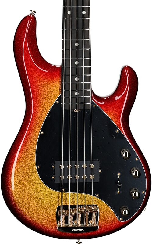 Ernie Ball Music Man StingRay 5 Special Electric Bass, 5-String (with Case), Cherry Punch, Serial Number K06124, Body Straight Front