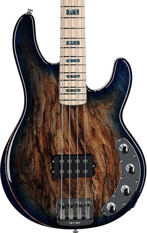 Ernie Ball Music Man BFR StingRay Special Electric Bass, Paua Blue, Serial Number F93768, Body Straight Front