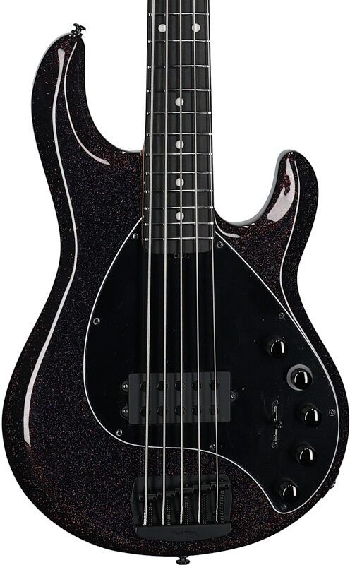 Ernie Ball Music Man DarkRay 5 Electric Bass Guitar (with Case), Dark Rainbow, Serial Number S12118, Body Straight Front