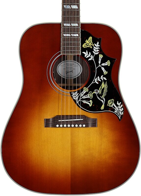 Gibson Hummingbird Standard Rosewood Acoustic-Electric Guitar (with Case), Rosewood Burst, Serial Number 23024068, Body Straight Front