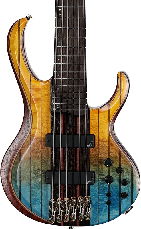 Ibanez Premium BTB1936 Bass Guitar (with Gig Bag), Sunset Fade Low Gloss, Serial Number 241203022, Body Straight Front
