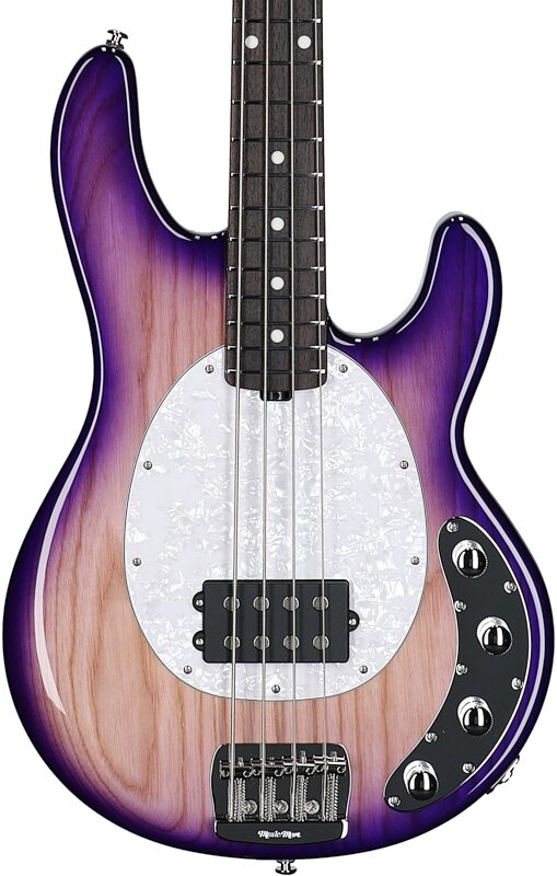 Ernie Ball Music Man StingRay Special Electric Bass (with Mono Case), Purple Sunset, Serial Number K05793, Body Straight Front