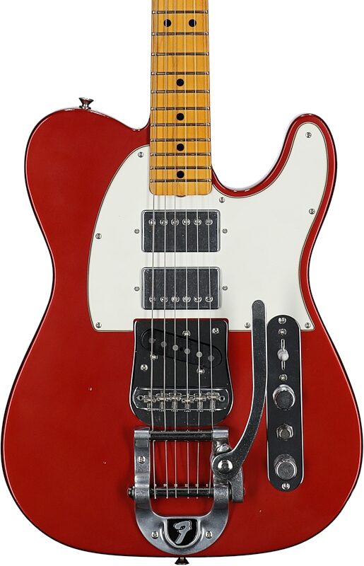 Fender Stories Mike Campbell Telecaster Electric Guitar, Maple Fingerboard (with Case), Red Dog, Serial Number MC250435, Body Straight Front