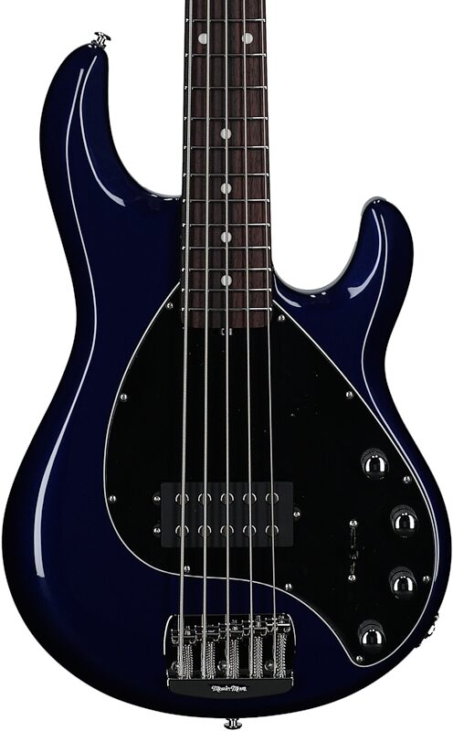 Ernie Ball Music Man StingRay 5 Special Electric Bass, 5-String (with Case), Butane Blue, Serial Number K05748, Body Straight Front